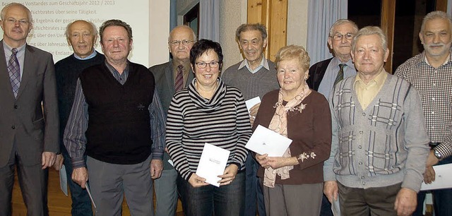 Vorsitzender Eckart Escher (von links)...er, Josef Schtzle und Harald Selinger  | Foto: sebastian ehret
