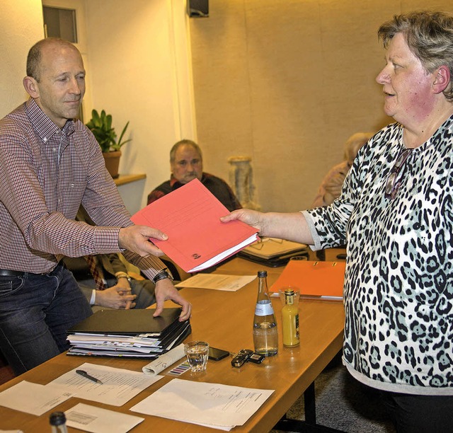 Karin Tritschler, Sprecherin der BI  a...ntlichen Ratssitzung in Grafenhausen.   | Foto: Wilfried Dieckmann