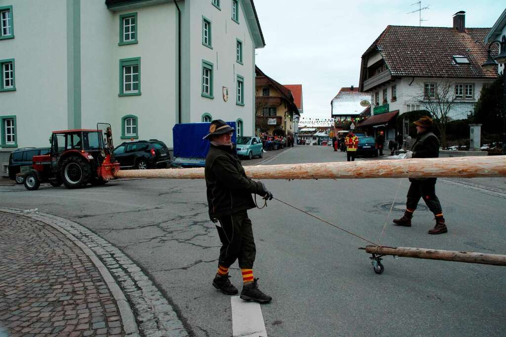 Impressionen vom Narrenbaumstellen in Grwihl