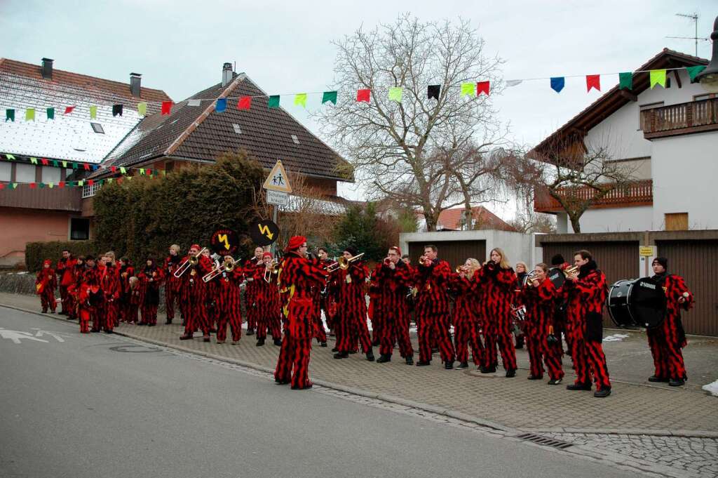 Impressionen vom Narrenbaumstellen in Grwihl