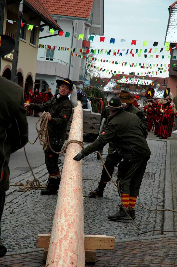 Impressionen vom Narrenbaumstellen in Grwihl