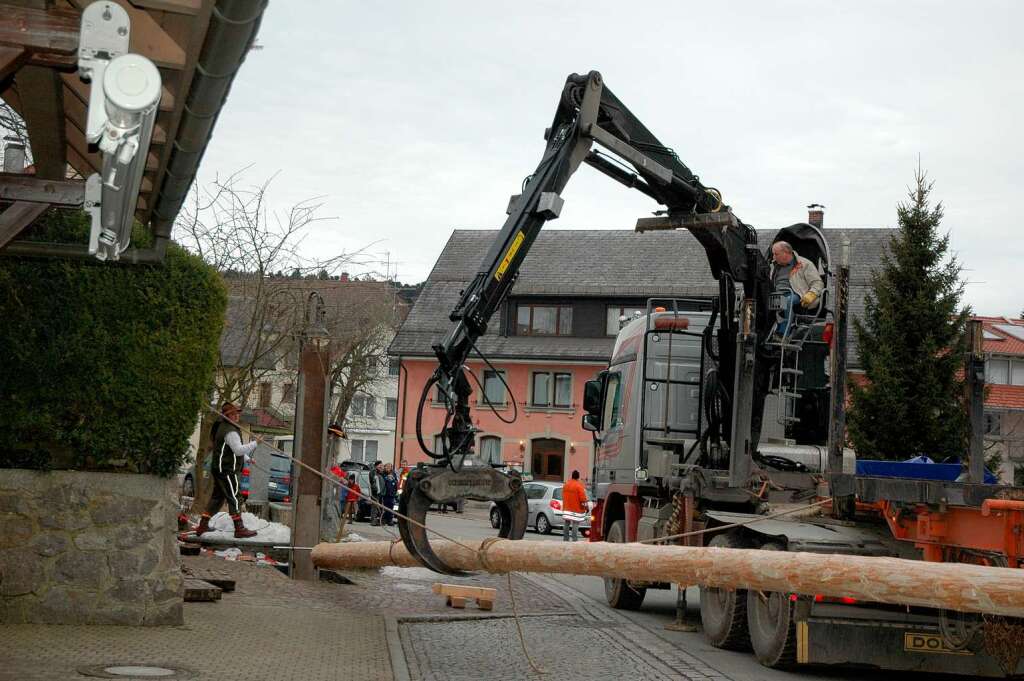 Impressionen vom Narrenbaumstellen in Grwihl