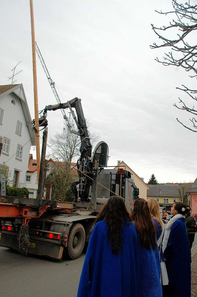 Impressionen vom Narrenbaumstellen in Grwihl