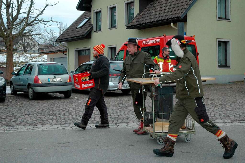 Impressionen vom Narrenbaumstellen in Grwihl