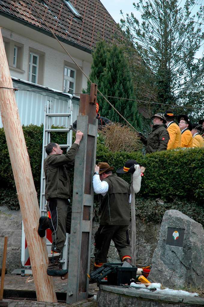 Impressionen vom Narrenbaumstellen in Grwihl