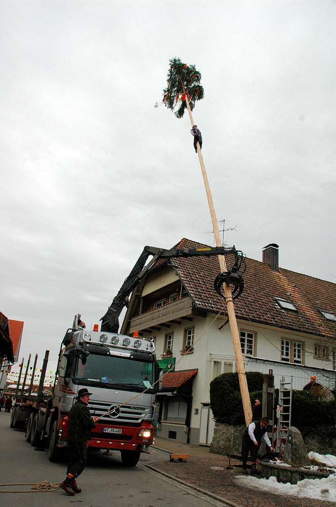 Impressionen vom Narrenbaumstellen in Grwihl