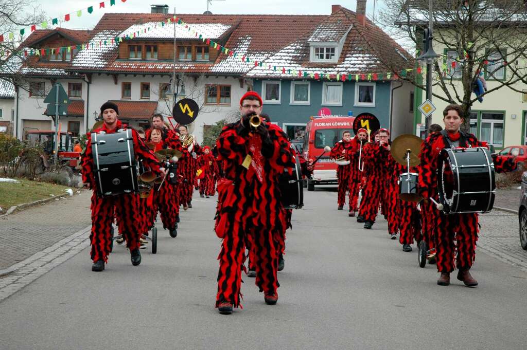 Impressionen vom Narrenbaumstellen in Grwihl