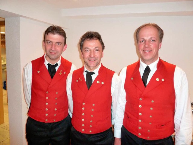 Treue Mitglieder im Musikverein Saig: ...ser und Christian Morath (von links).   | Foto: Heidrun Simoneit