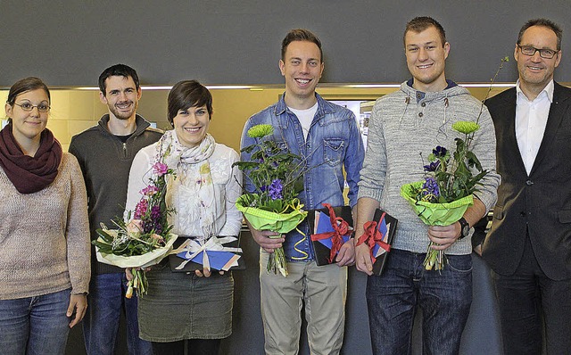 Michael Ganter (rechts), Ganter Interi...inhardt und Tobias Heiny (von links).   | Foto: ZVG