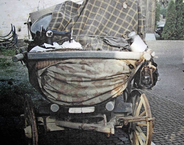 Einen Leiterwagen wie diesen, der bere...rderverein jetzt eine Nummer kleiner.   | Foto: Jutta Schtz