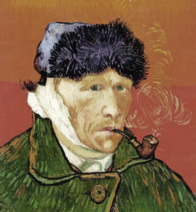 Van Goghs &#8222;Selbstportrt mit verbundenem Ohr&#8220; im Kunsthaus Zrich   | Foto: bz