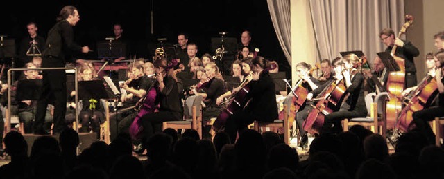Das Freiburger Per-Tutti-Orchester spi...usik &#8222;Aus der neuen Welt&#8220;.  | Foto: Hans Jrgen Kugler