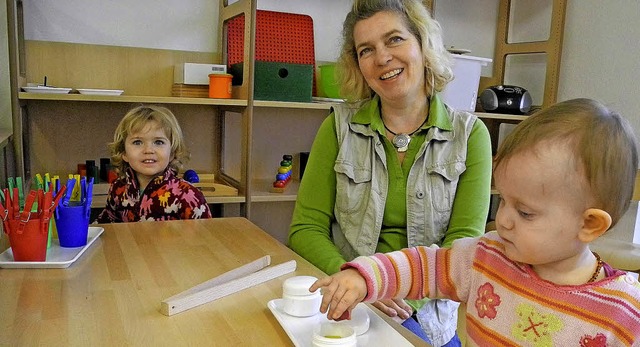 Die Arbeit mit den Kindern im Kinderga...macht Betreuerin Elke Kunzelmann Spa.  | Foto: Lorina Brugger