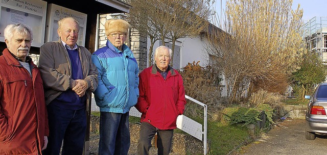 Erinnern sich gerne: Horst Mockler (vo...dahinter die Baustelle fr den  Campus  | Foto: Petra Wunderle