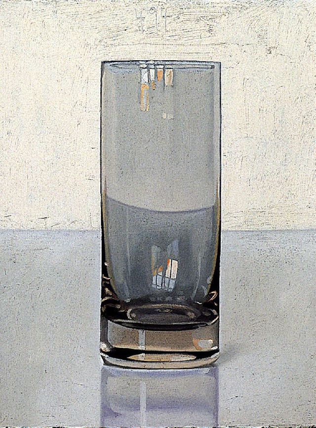 Ein Glas aus Peter Drehers Serie &#8222;Tag um Tag  guter Tag&#8220;   | Foto: modo