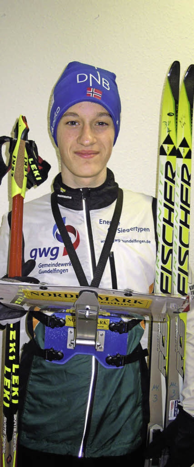 Der 17-jhrige Colin Vavra  mit seiner...stung fr den Ski-Orientierungslauf.   | Foto: privat