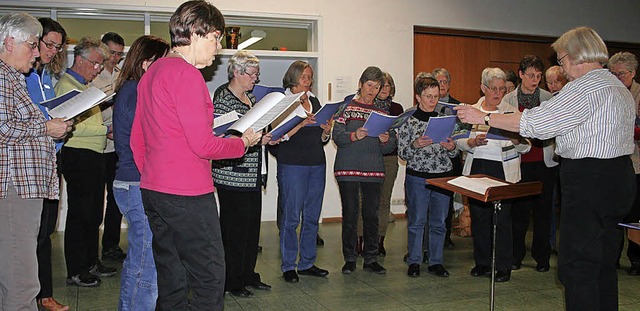 Zeitgeist in musikalischer Form zeigt ...menischen Kirchenchor. Foto: Ines Bode  | Foto: Ines Bode