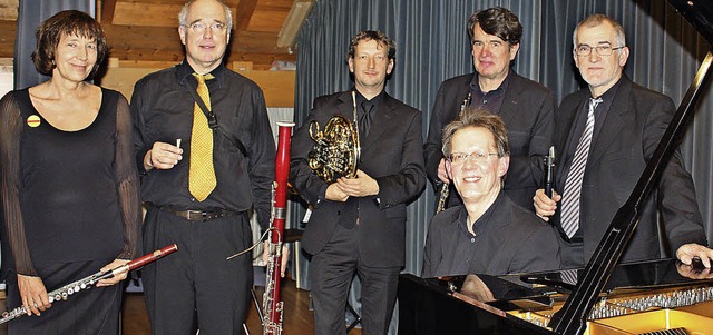 Gundhild Ott, Wolfgang Rdiger, Marc N...tzend) gaben ein gemeinsames Konzert.   | Foto: Gabriele Fssler