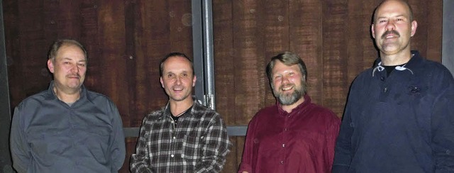 Bei Holzbau Krebs wurde (von links) An... ebenso Daniel Huber und Frank Zimmer.  | Foto: Victoria Langelott