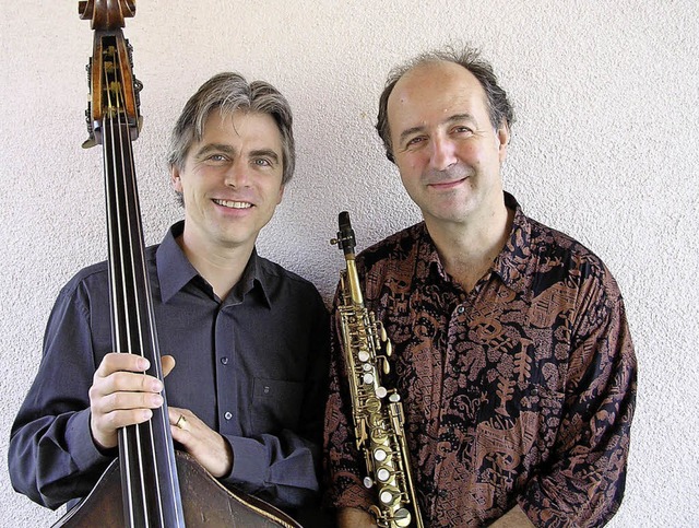 Florian Dling (links) und Mike Schweizer glnzten als dynamisches Jazzduo.   | Foto: PR