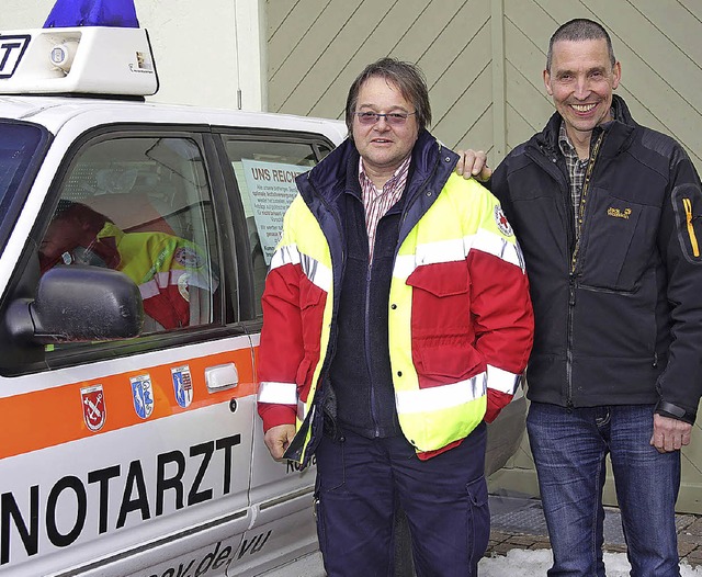 Vorsitzender Dr. Ralf Berg und Kassier... <BZ-Seitenhinweis></BZ-Seitenhinweis>  | Foto: wd