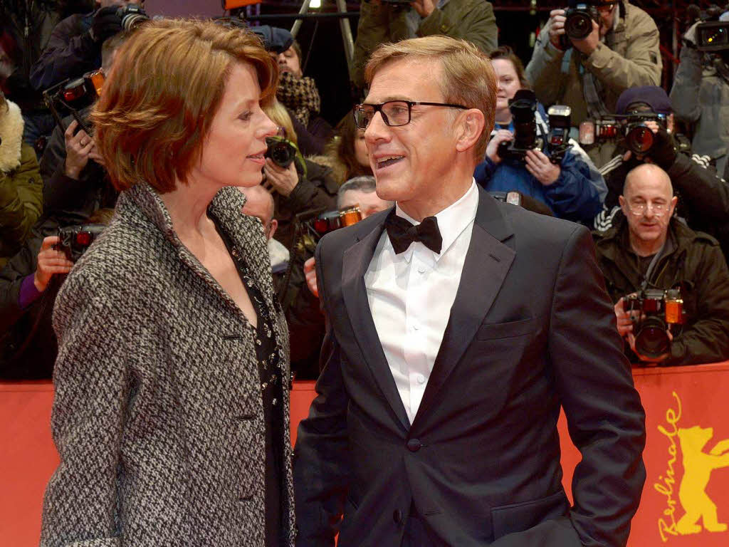 Der sterreichisch-deutsche Schauspieler Christoph Waltz und Ehefrau Judith