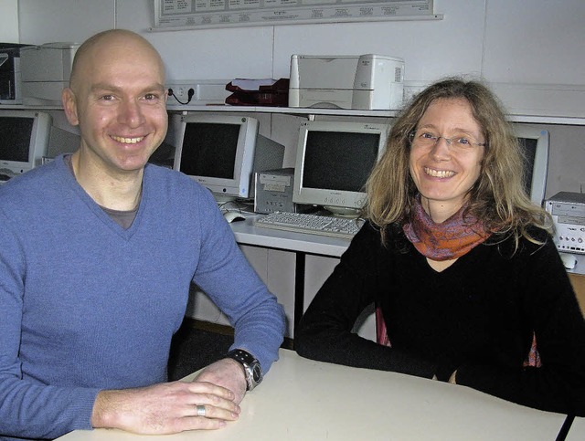 Die Organisatoren des ersten Spanienau...Christine Ullrich und Stefan Henninger  | Foto: Marisa Dieterle