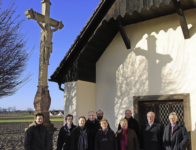 ber die gelungene Restauration des Kr...is von der Sparkassen-Brgerstiftung.   | Foto: manfred frietsch