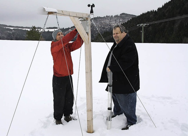 Schnee wird  im St. Wilhelmer Tal  von...seren Hochwasservorhersage beitragen.   | Foto: Andreas Peikert