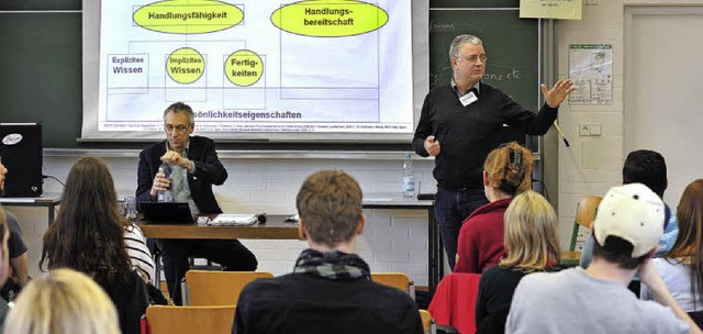 Workshop &quot;Berufliche Potentialana...forum in der Aula des Kolping-Kollegs.  | Foto: Thomas Kunz