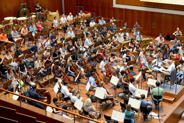 Das SWR-Sinfonieorchester in Freiburg  | Foto: Ingo Schneider