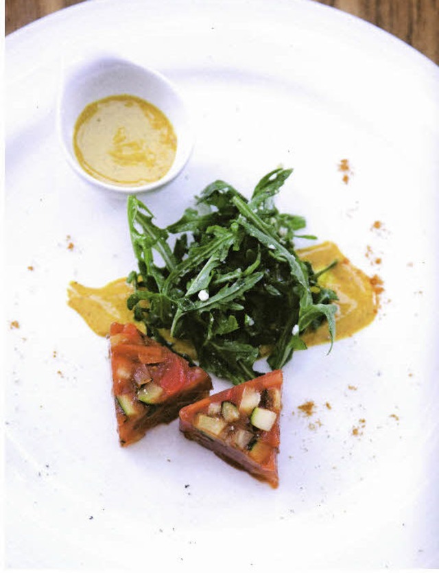 Nicht nur Vegetarier schtzen die Gem...n mal mit Ruccola-Salat serviert wird.  | Foto: Fotos: Michael Wissing