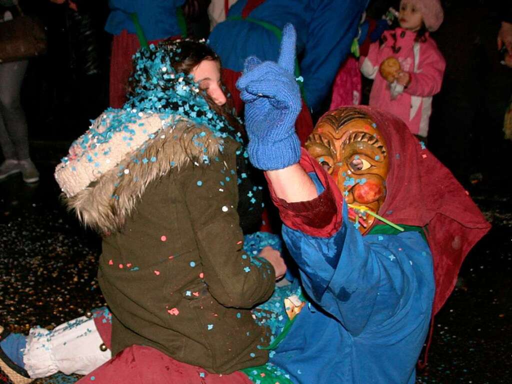 Hoch her ging es beim Nachtumzug in Grwihl, wie die Fotos von Peter Schtz zeigen.