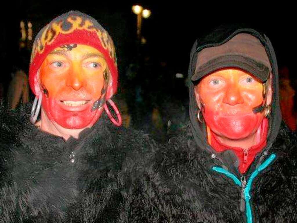 Hoch her ging es beim Nachtumzug in Grwihl, wie die Fotos von Peter Schtz zeigen.