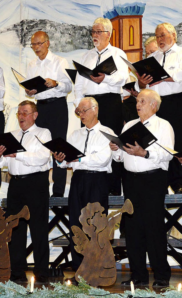 Mitglieder des Gesangvereins Langenau beim Jahreskonzert im Dezember.   | Foto: Diehl