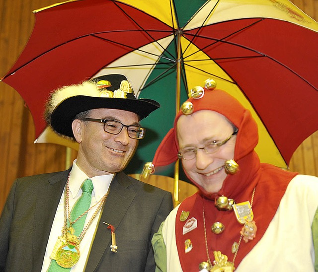 Schirmherr Dieter Salomon und Mnsternarr Markus  Weber  | Foto: eggstein