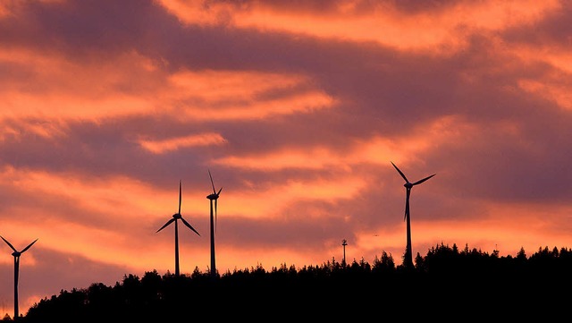 Natrlich war auch die Windkraft ein Thema in der Podiumsdiskussion.   | Foto: dpa