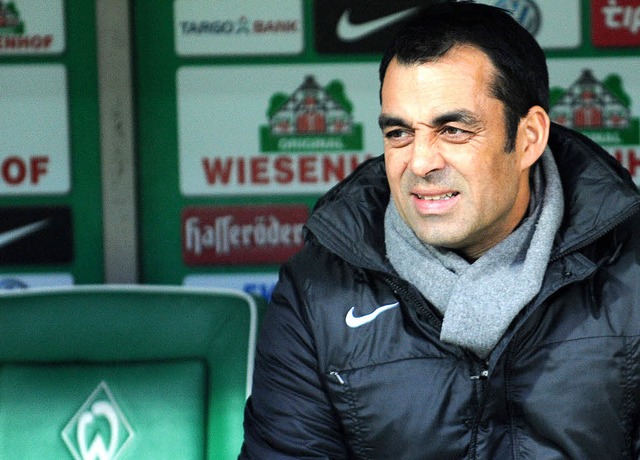 Es luft nicht rund fr Werder Bremen und Trainer Robin Dutt  | Foto: dpa