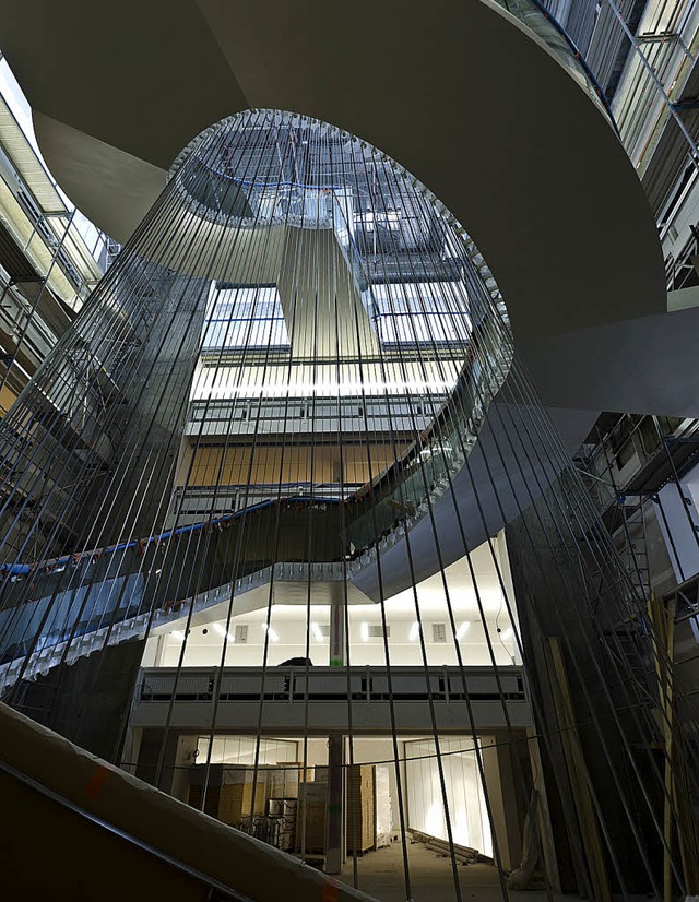 Blick ins neue Treppenhaus der Universittsbibliothek  | Foto: Anma