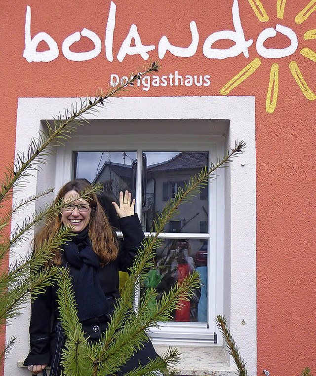 Sandra Klein-Giler freut sich auf das Programm  im Dorfgasthaus Bolando.   | Foto: Anne Freyer