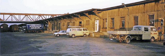 Ein Blick auf die Gterabfertigung im Rangierbahnhof im Jahr 1989   | Foto: Utke