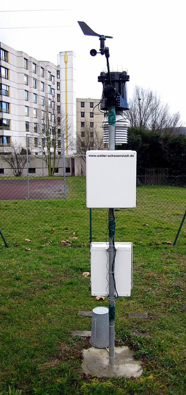 Grn und frhlingshaft: die Wetterstation am Sonntag, 9. Februar 2014  | Foto: Helmut Kohler