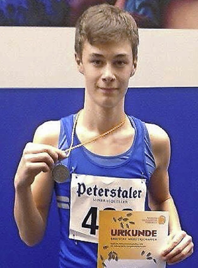 Silber ber 800 Meter: Hannes Rowog vom TV Endingen.   | Foto: Privat