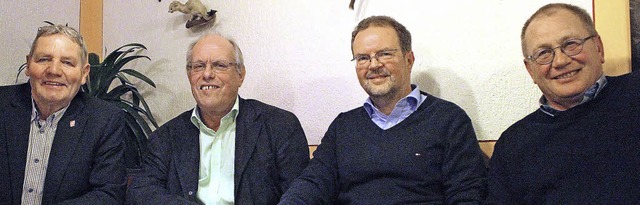 Werben gelaunt um Whlerstimmen fr di...ppner, Jrgen Kaiser und Klaus Menner.  | Foto: Joachim Frommherz