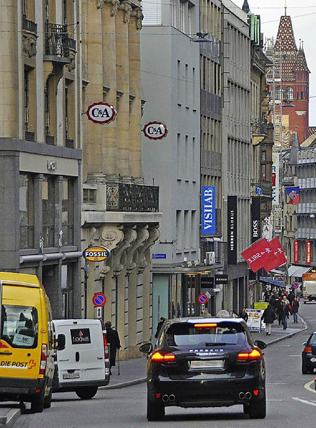 Das Verkehrskonzept der Basler Innenstadt bleibt umstritten.  | Foto: gra