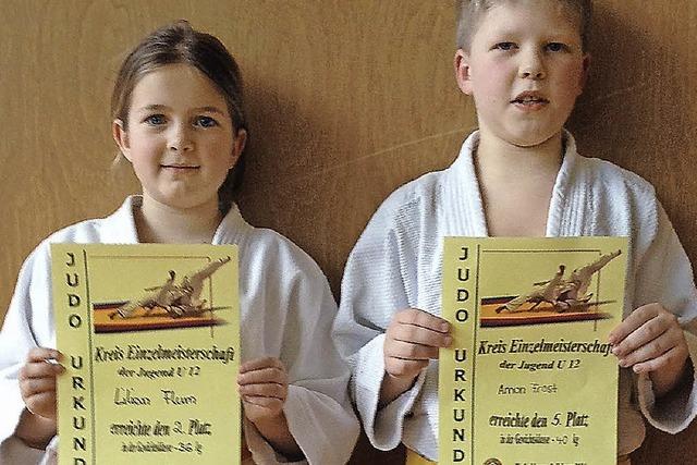 Erfolgreiche junge Judokas