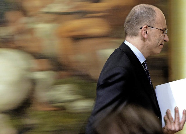 Enrico Letta rumz sein Amt.  | Foto: AFP