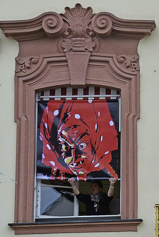 Narrentag Masken Bilder aller beteiligter Znfte am Rathaus  | Foto: Burgmaier Ralf