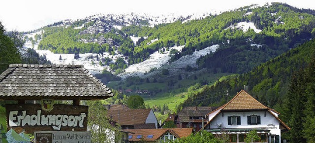 Per Gondelbahn von Neuenweg auf den Be... Vision, fr die Gerhard Hafner warb.   | Foto: Sattelberger