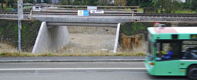 Die Unterfhrung beim Hornboden ist ni...rgrund die bisherige Bundesstrae 34.   | Foto: Ralf Staub